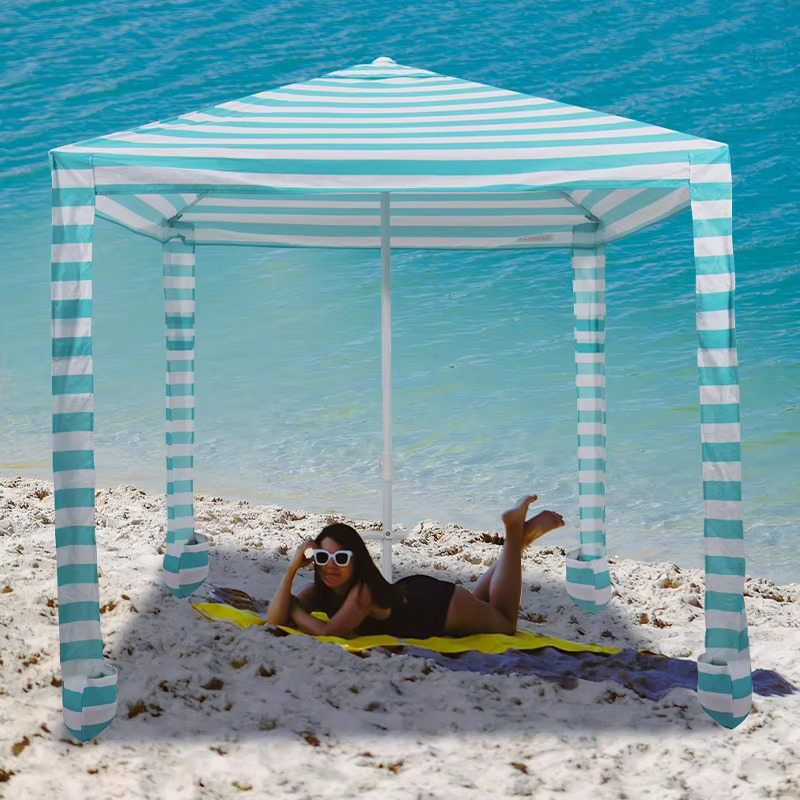 Bolehkah penggunaan payung pantai memberikan kita kawasan teduh yang luas?